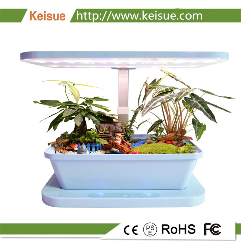 琪樹家用水培系統  藍色 KES3.0， 集水培、土培于一體的智能種菜機